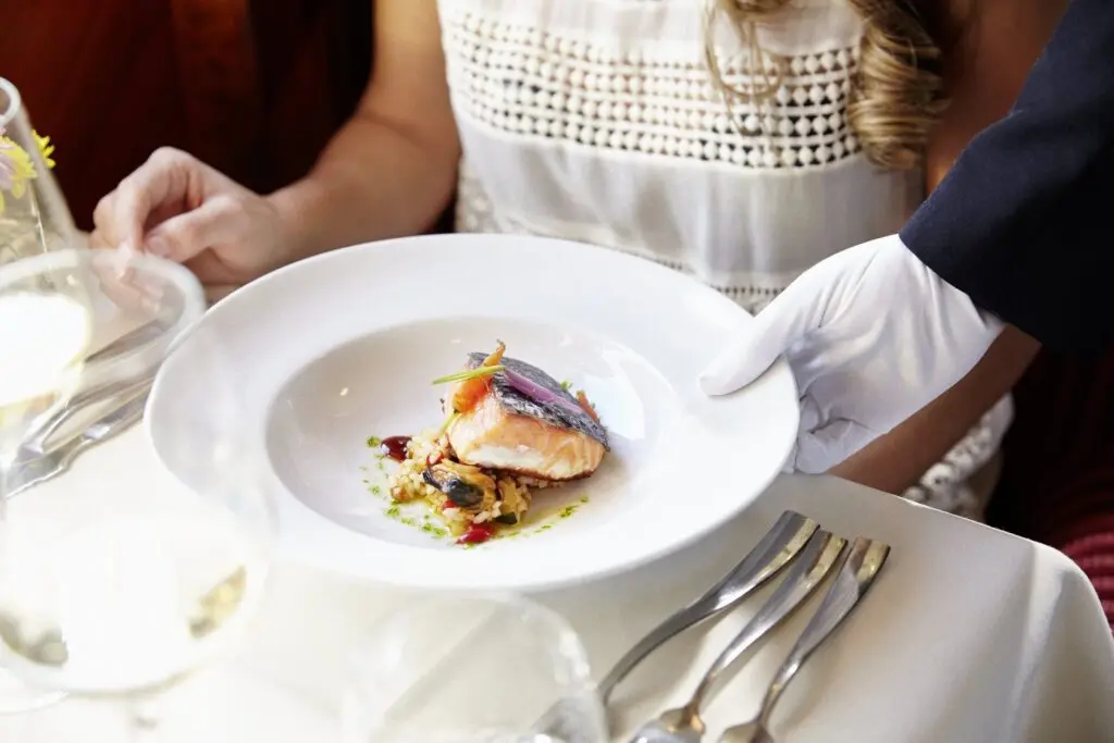 Dish served on board El Transcantábrico