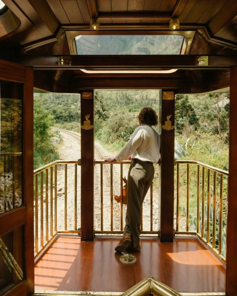 Open deck at the end of the Hiram Bingham