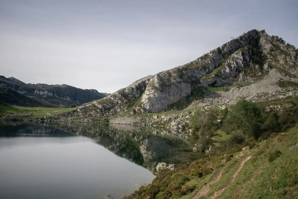 Mountain lake in the Picos de Europa